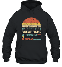 Load image into Gallery viewer, Mens Great Dads Get Promoted To Grandpas T Shirt Mens Vintage Unisex Hooded Sweatshirt