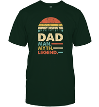Load image into Gallery viewer, Dad The Man The Myth The Legend T Shirt Vintage Papa Gift Men Cotton T-Shirt