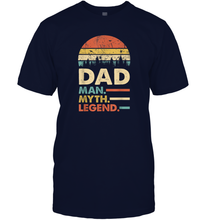 Load image into Gallery viewer, Dad The Man The Myth The Legend T Shirt Vintage Papa Gift Men Cotton T-Shirt