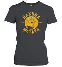 Load image into Gallery viewer, Disney Lion King Distressed Hakuna Matata Stamp Graphic Women Cotton T-Shirt
