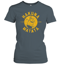 Load image into Gallery viewer, Disney Lion King Distressed Hakuna Matata Stamp Graphic Women Cotton T-Shirt