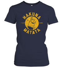 Load image into Gallery viewer, Disney Lion King Distressed Hakuna Matata Stamp Graphic Women Cotton T-Shirt