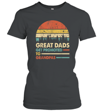 Load image into Gallery viewer, Mens Great Dads Get Promoted To Grandpas T Shirt Mens Vintage Women Cotton T-Shirt