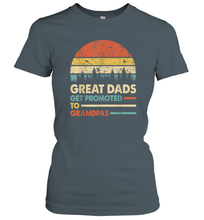 Load image into Gallery viewer, Mens Great Dads Get Promoted To Grandpas T Shirt Mens Vintage Women Cotton T-Shirt