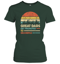 Load image into Gallery viewer, Mens Great Dads Get Promoted To Grandpas T Shirt Mens Vintage Women Cotton T-Shirt