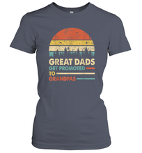 Load image into Gallery viewer, Mens Great Dads Get Promoted To Grandpas T Shirt Mens Vintage Women Cotton T-Shirt