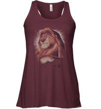 Load image into Gallery viewer, Disney Lion King Mufasa Pride Rock Dot Art Retro Portrait Women Racerback Tank