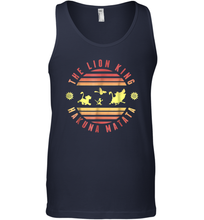 Load image into Gallery viewer, Disney Lion King Hakuna Matata Deep Red And Yellow Men Cotton Tank Top