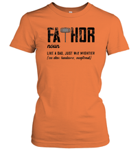 Load image into Gallery viewer, I Have Two Titles Dad And Papa And I Rock Them Both Vintage Women Cotton T-Shirt