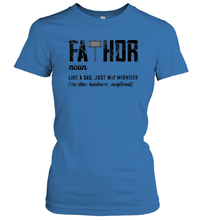 Load image into Gallery viewer, I Have Two Titles Dad And Papa And I Rock Them Both Vintage Women Cotton T-Shirt