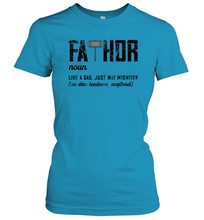 Load image into Gallery viewer, I Have Two Titles Dad And Papa And I Rock Them Both Vintage Women Cotton T-Shirt