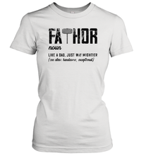 Load image into Gallery viewer, I Have Two Titles Dad And Papa And I Rock Them Both Vintage Women Cotton T-Shirt
