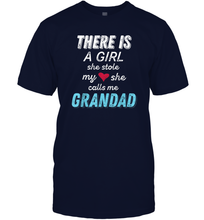 Load image into Gallery viewer, Papa Gifts From Granddaughter, She Calls Me Grandad Men Cotton T-Shirt