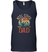 Load image into Gallery viewer, Reel Cool Dad  Vintage Fisherman Papa Father&#39;s Day Gift Men Cotton Tank Top