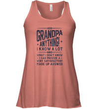 Load image into Gallery viewer, Ask Grandpa Anything T shirt Fathers Day Grandfather Gifts Women Racerback Tank