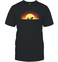 Load image into Gallery viewer, Disney Lion King Gradient Sunset Trio Men Cotton T-Shirt
