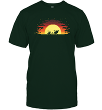 Load image into Gallery viewer, Disney Lion King Gradient Sunset Trio Men Cotton T-Shirt
