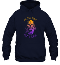 Load image into Gallery viewer, Star Wars Chewbacca Messy Hair Don't Care Graphic Unisex Hooded Sweatshirt