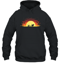 Load image into Gallery viewer, Disney Lion King Gradient Sunset Trio Unisex Hooded Sweatshirt