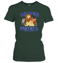 Load image into Gallery viewer, Disney Lion King Classic Hakuna Matata Group Women Cotton T-Shirt