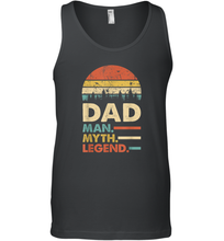 Load image into Gallery viewer, Dad The Man The Myth The Legend T Shirt Vintage Papa Gift Men Cotton Tank Top
