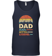 Load image into Gallery viewer, Dad The Man The Myth The Legend T Shirt Vintage Papa Gift Men Cotton Tank Top