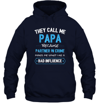 Load image into Gallery viewer, Funny Grandpa Gifts Shirts, Papa Partner In Crime Gifts Unisex Hooded Sweatshirt
