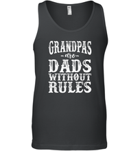 Load image into Gallery viewer, Mens Grandpas are dads without rules Men Cotton Tank Top