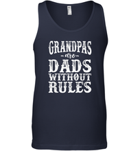 Load image into Gallery viewer, Mens Grandpas are dads without rules Men Cotton Tank Top