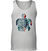 Load image into Gallery viewer, And Into The Ocean I Go To Lose My Mind And Find My Soul Men Cotton Tank Top