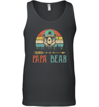 Load image into Gallery viewer, Papa bear T Shirt Vintage Daddy Wildling Father's Day Dad Gift Men Cotton Tank Top