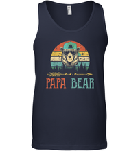 Load image into Gallery viewer, Papa bear T Shirt Vintage Daddy Wildling Father's Day Dad Gift Men Cotton Tank Top