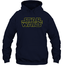 Load image into Gallery viewer, Star Wars Simple Logo Outline Unisex Hooded Sweatshirt