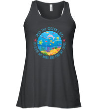 Load image into Gallery viewer, Into The Ocean I Go To Lose My Mind And Find My Soul Gift Women Racerback Tank