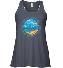 Load image into Gallery viewer, Into The Ocean I Go To Lose My Mind And Find My Soul Gift Women Racerback Tank