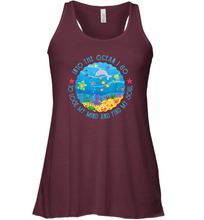 Load image into Gallery viewer, Into The Ocean I Go To Lose My Mind And Find My Soul Gift Women Racerback Tank