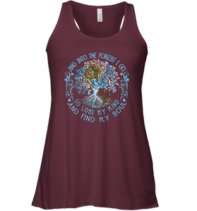 And Into The Forest I Go To Lose My Mind And Find My Soul tee Women Racerback Tank
