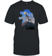 Load image into Gallery viewer, Disney Lion King Mufasa Silhouette Pride Rock Rafiki Simba Men Cotton T-Shirt