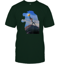 Load image into Gallery viewer, Disney Lion King Mufasa Silhouette Pride Rock Rafiki Simba Men Cotton T-Shirt
