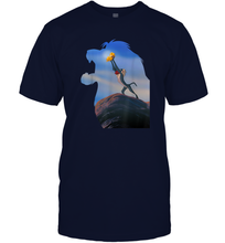 Load image into Gallery viewer, Disney Lion King Mufasa Silhouette Pride Rock Rafiki Simba Men Cotton T-Shirt