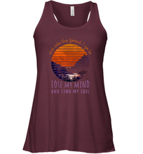 Load image into Gallery viewer, Into the Forest  I Lose My Mind  Hippie Lifestyle Clip Art Women Racerback Tank
