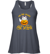 Load image into Gallery viewer, Womens Im The Crazy Cat Lady Pumpkin Halloween Costume Women Racerback Tank