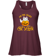 Load image into Gallery viewer, Womens Im The Crazy Cat Lady Pumpkin Halloween Costume Women Racerback Tank