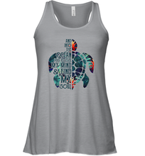 Load image into Gallery viewer, And Into The Ocean I Go To Lose My Mind And Find My Soul Women Racerback Tank