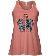 Load image into Gallery viewer, And Into The Ocean I Go To Lose My Mind And Find My Soul Women Racerback Tank