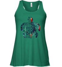 Load image into Gallery viewer, And Into The Ocean I Go To Lose My Mind And Find My Soul Women Racerback Tank