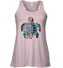 Load image into Gallery viewer, And Into The Ocean I Go To Lose My Mind And Find My Soul Women Racerback Tank