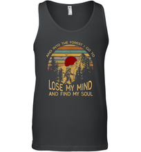 Load image into Gallery viewer, And Into The Forest I Go To Lose My Mind Men Cotton Tank Top