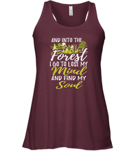 Load image into Gallery viewer, Into The Forest I Go To Lose My Mind And Find My Soul Tee Women Racerback Tank