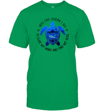 Load image into Gallery viewer, Into The Ocean I Go To Lose My Mind And Find My Soul Turtle Men Cotton T-Shirt